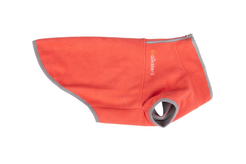 Walksters Dog Fleece Jumper in Soft Orange