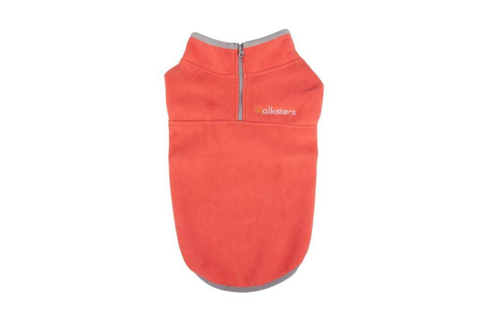Walksters Dog Fleece Jumper in Soft Orange