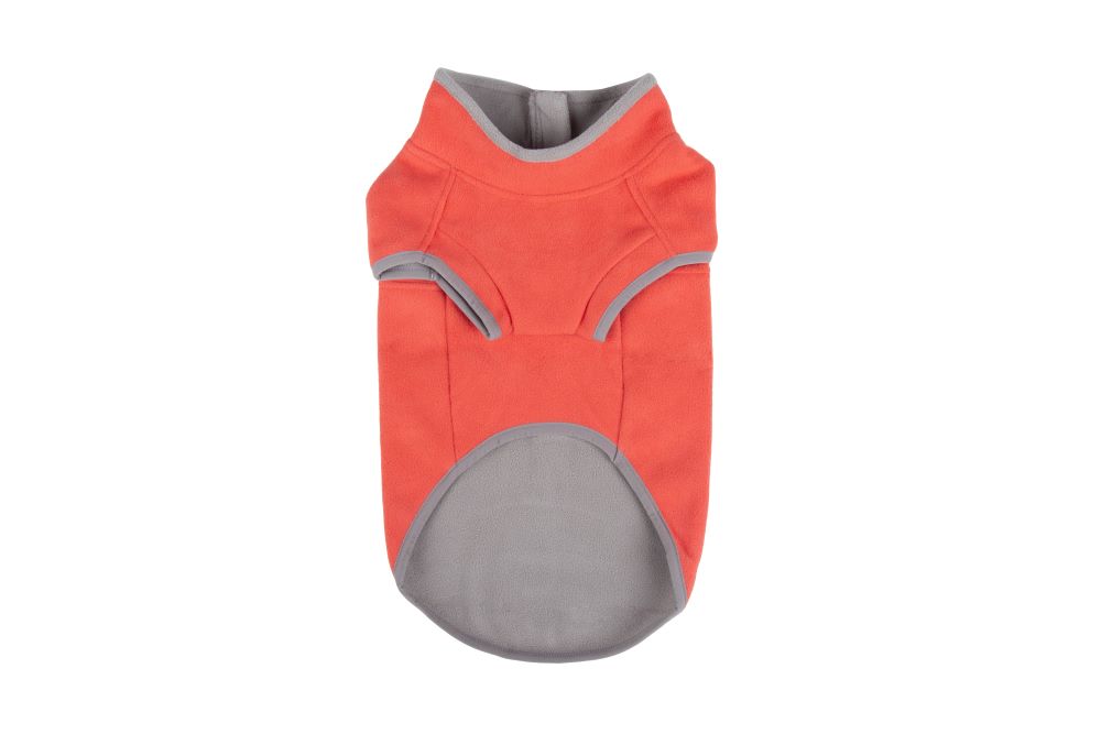 Walksters Dog Fleece Jumper in Soft Orange