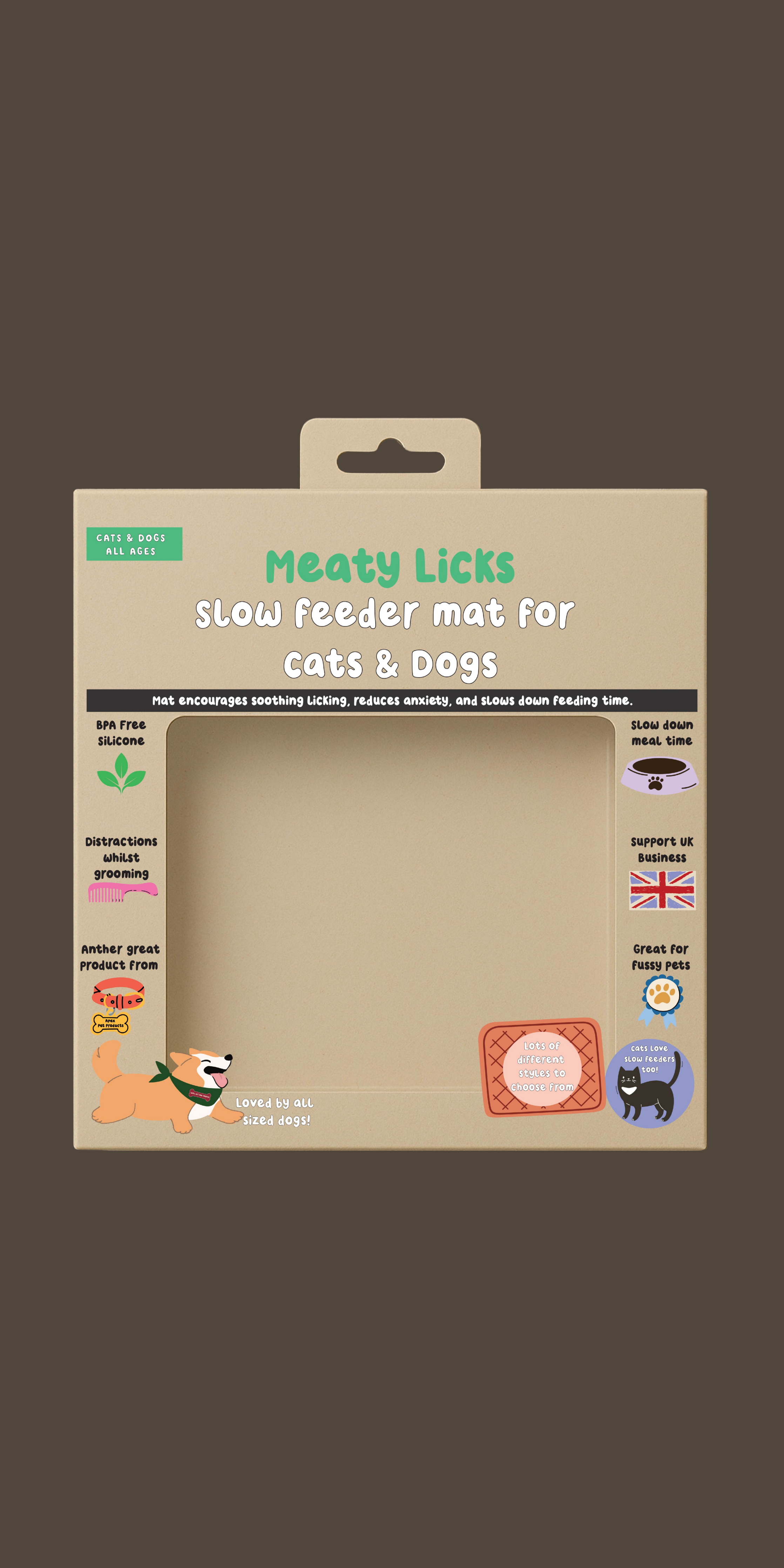 Meaty Licks Daisy Delight Slow Feeder  – Soft Pink