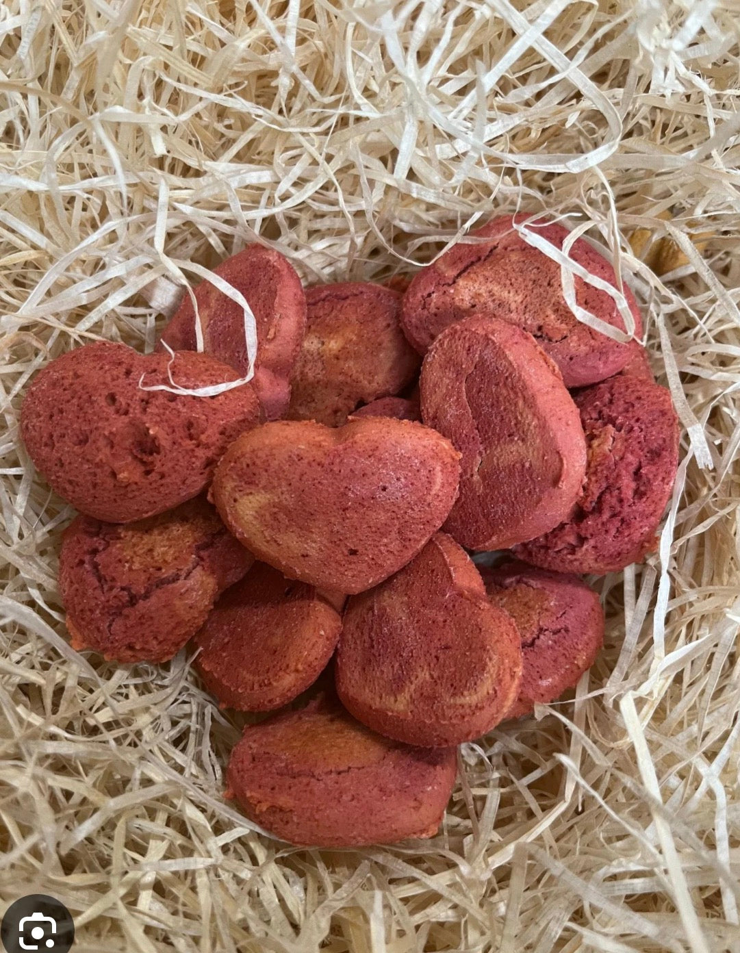 Beetroot Heart Dog Biscuits 💕