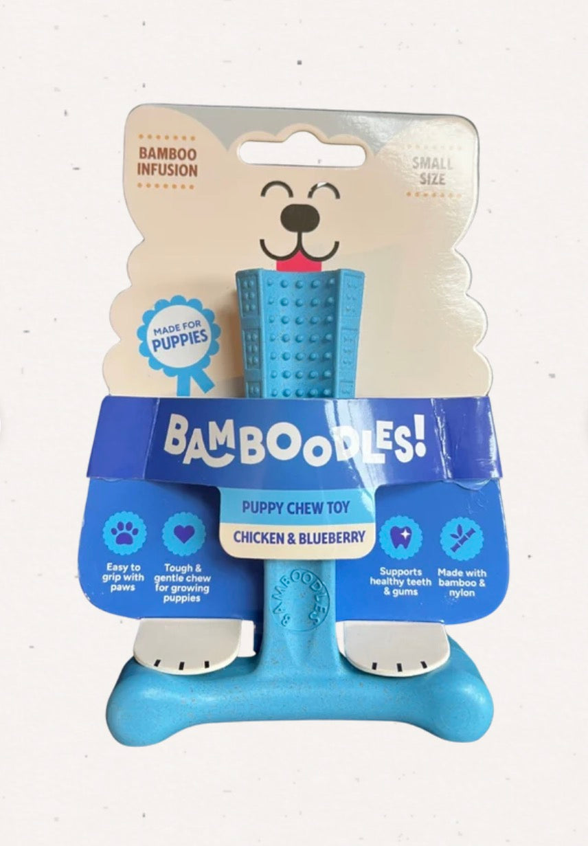 Bamboodles Puppy Chicken and Blueberry Chew Toy