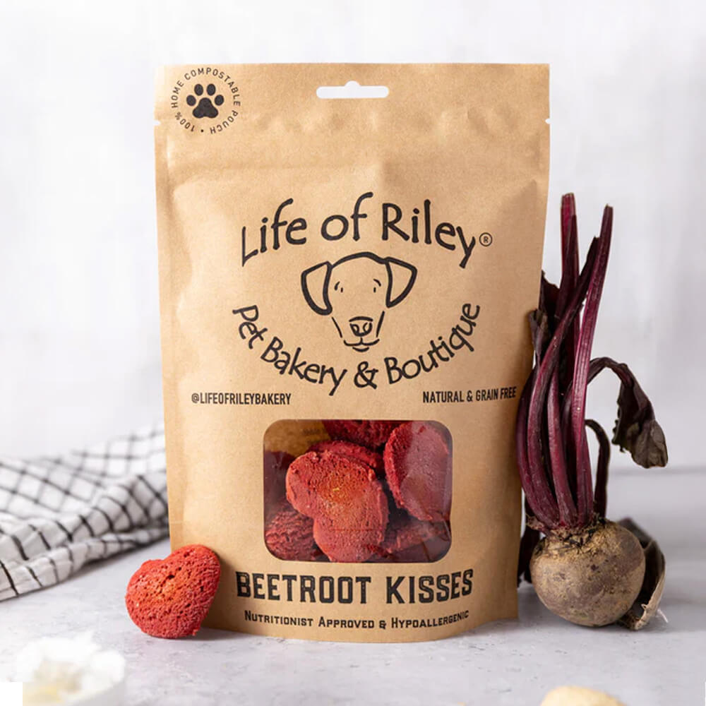 Beetroot Heart Dog Biscuits 💕