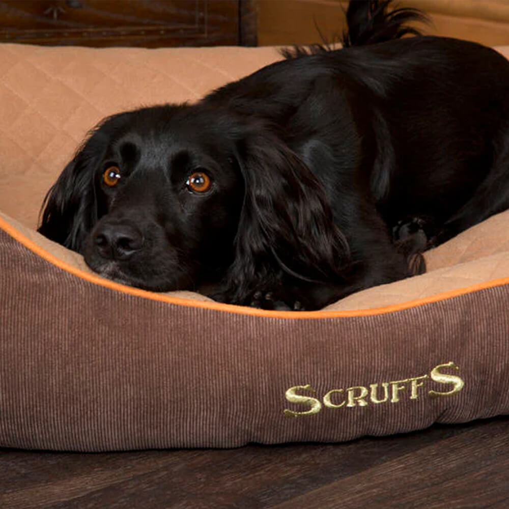 Thermal Self Heating Dog Bed in Brown