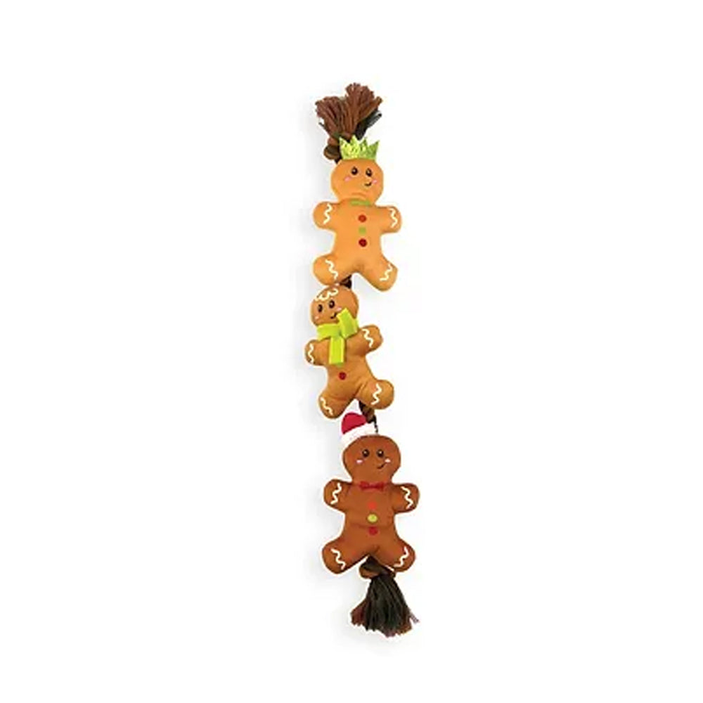 String of Gingerbread Rope Dog Toy