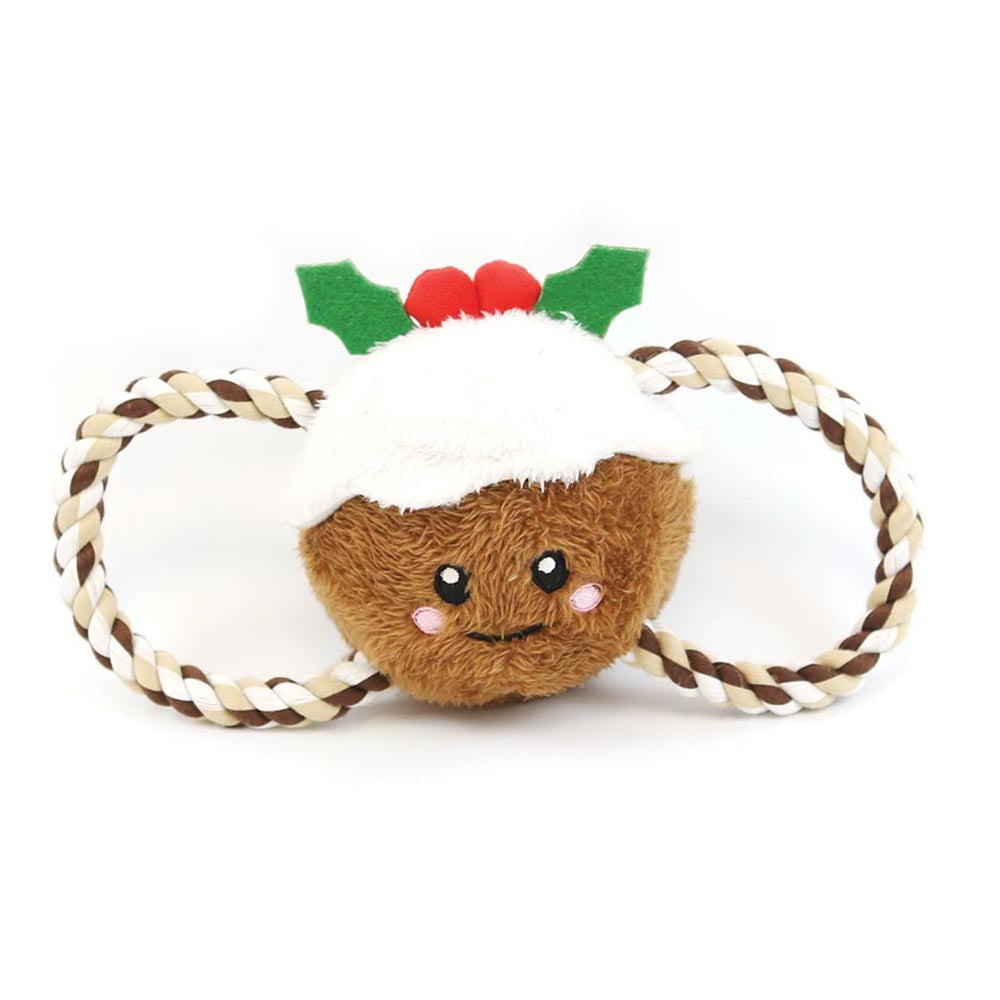 Christmas Pudding Tug Of War Rope Dog Toy