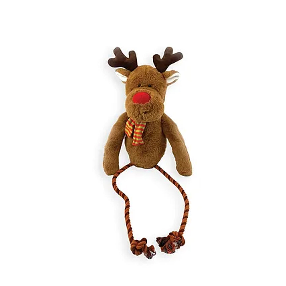 Jumbo Ralph Reindeer Plush Dog Toy