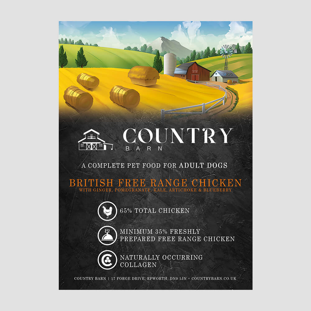 British Free Range - Chicken Country Barn Adult Dog Food