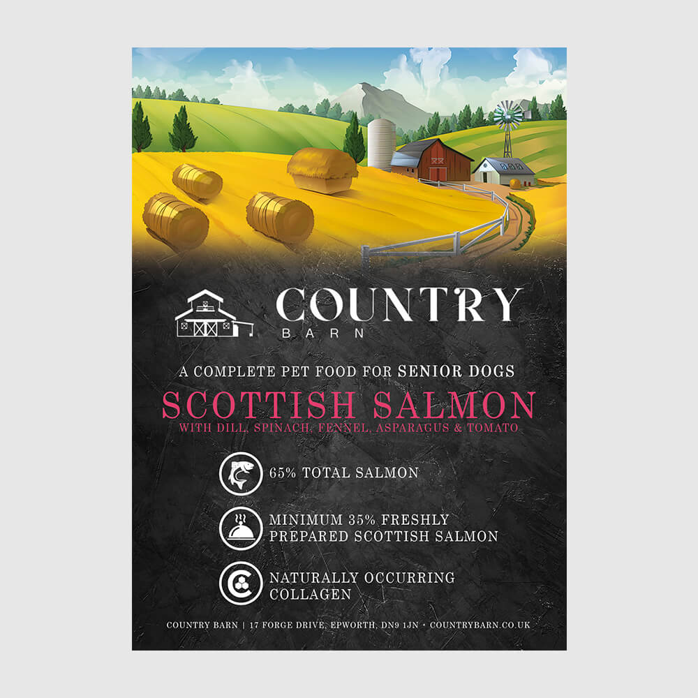 Scottish Salmon - Country Barn Senior Dog Food