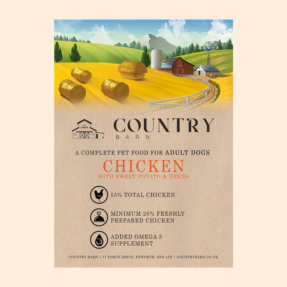 Chicken & Sweet Potato - Country Barn Grain Free Dog Food
