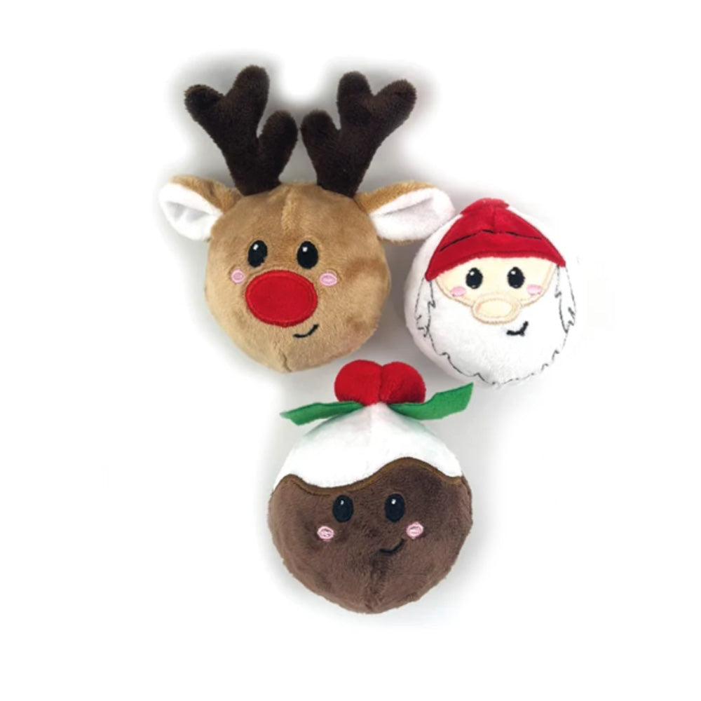 Festive Tennis Balls Tough Dog Toy
