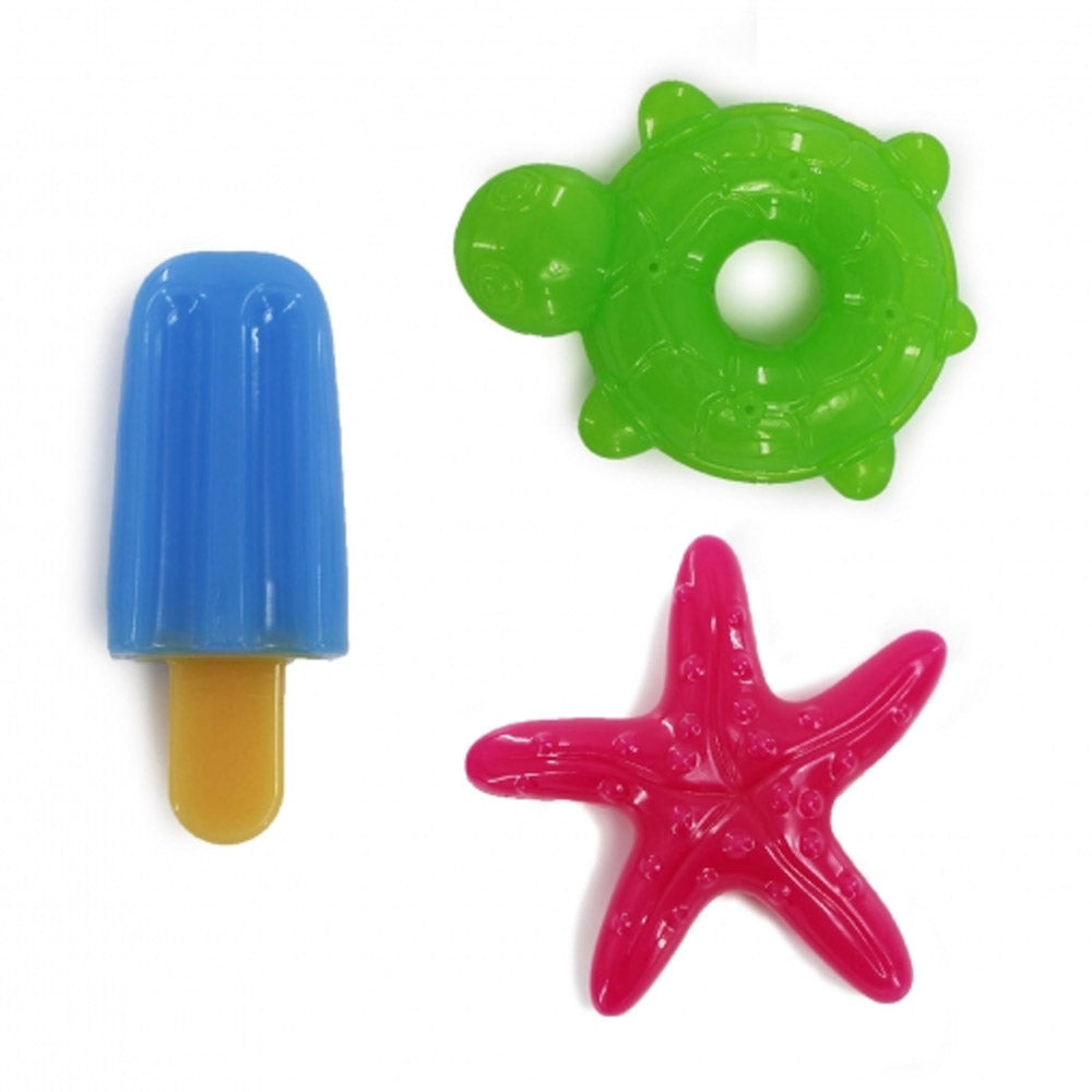 Ice Paws Freezable Cooling Dog Toys – Ice Lolly, Turtle & Starfish