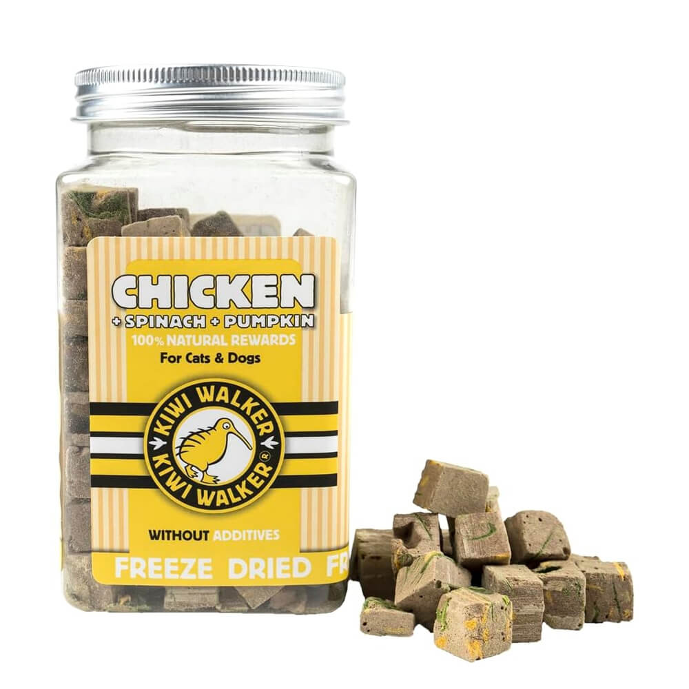 Freeze Dried Chicken Liver + Spinach + Pumpkin Natural Treats - Kiwi Walker