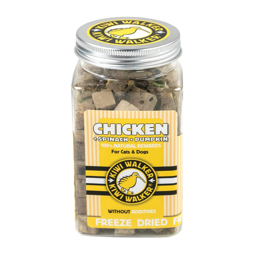 Freeze Dried Chicken Liver + Spinach + Pumpkin Natural Treats - Kiwi Walker