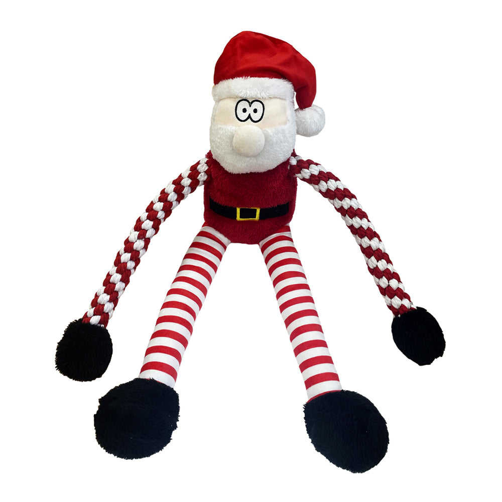 Stripey Santa Dog Toy