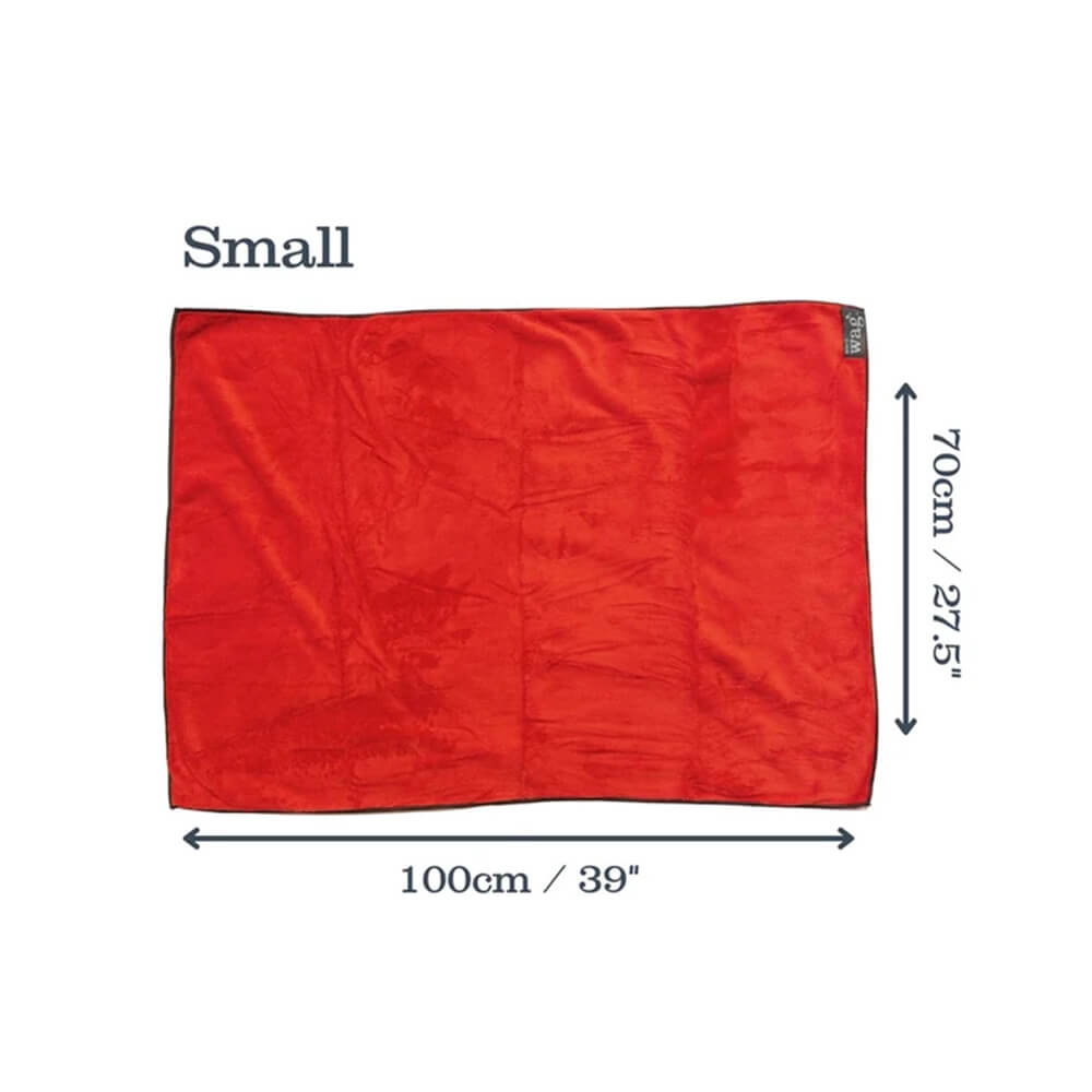 Microfibre Pet Dog Cleaning & Drying Towel - Red