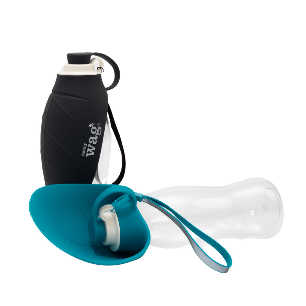 Pet Water Bottle With Leaf Bowl