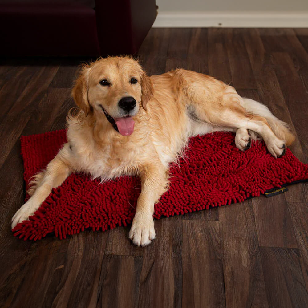 Noodle Dog Mat in Red