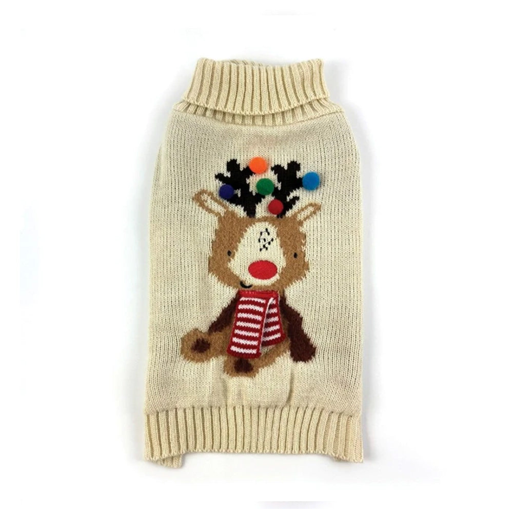 Reindeer Bobble Sweater