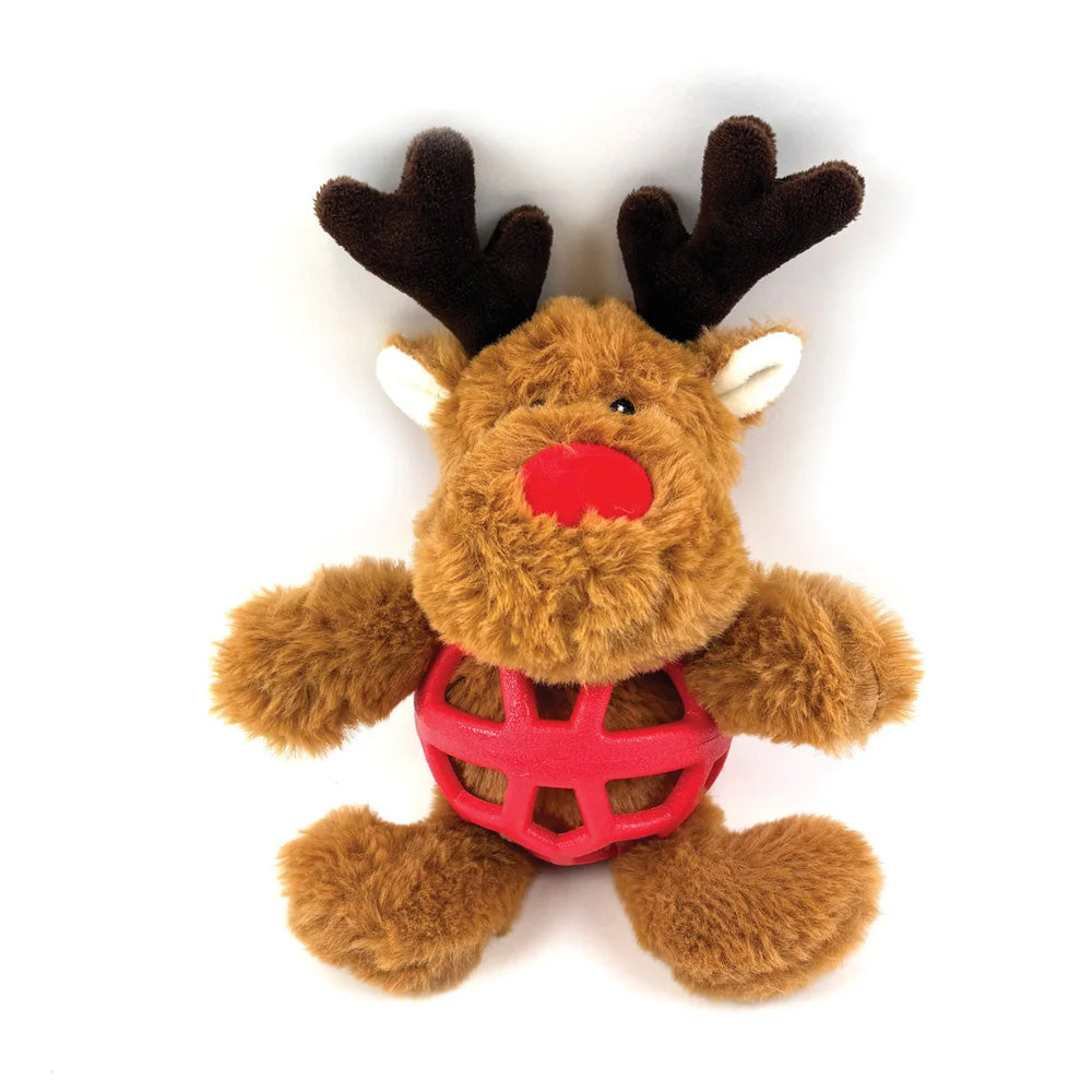 Ralph Reindeer TPR & Plush Christmas Dog Toy