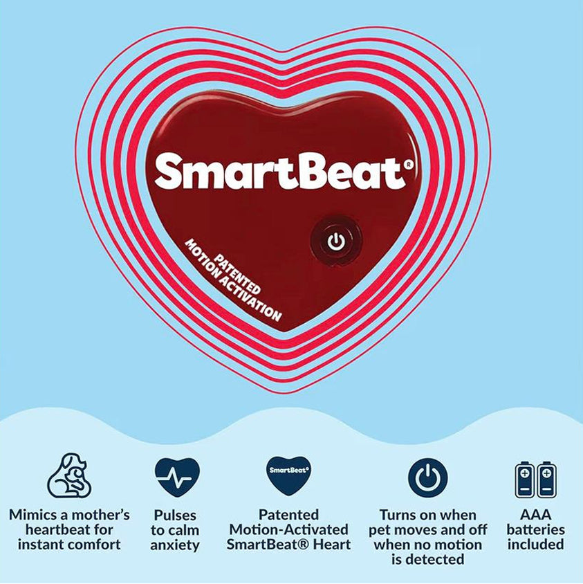 Snuggle Puppy Dog Comforter w/ Heartbeat in Soft Biscuit