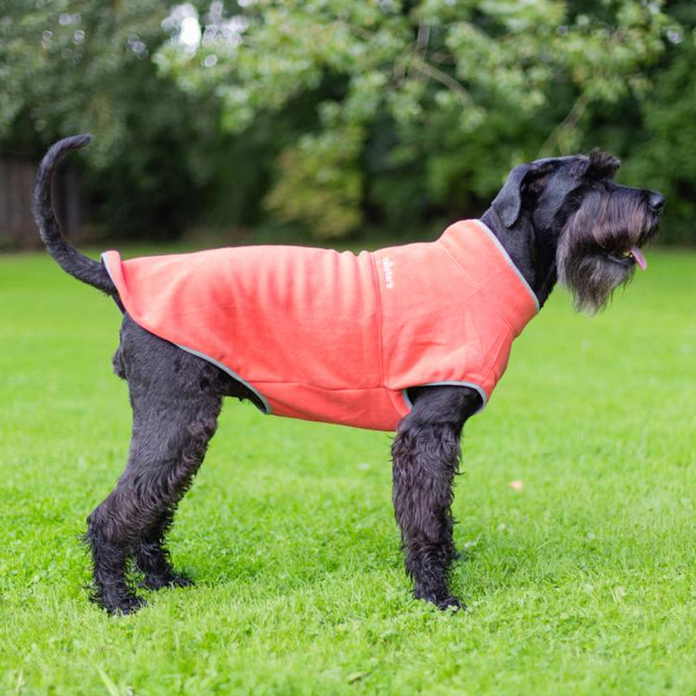 Walksters Dog Fleece Jumper in Soft Orange