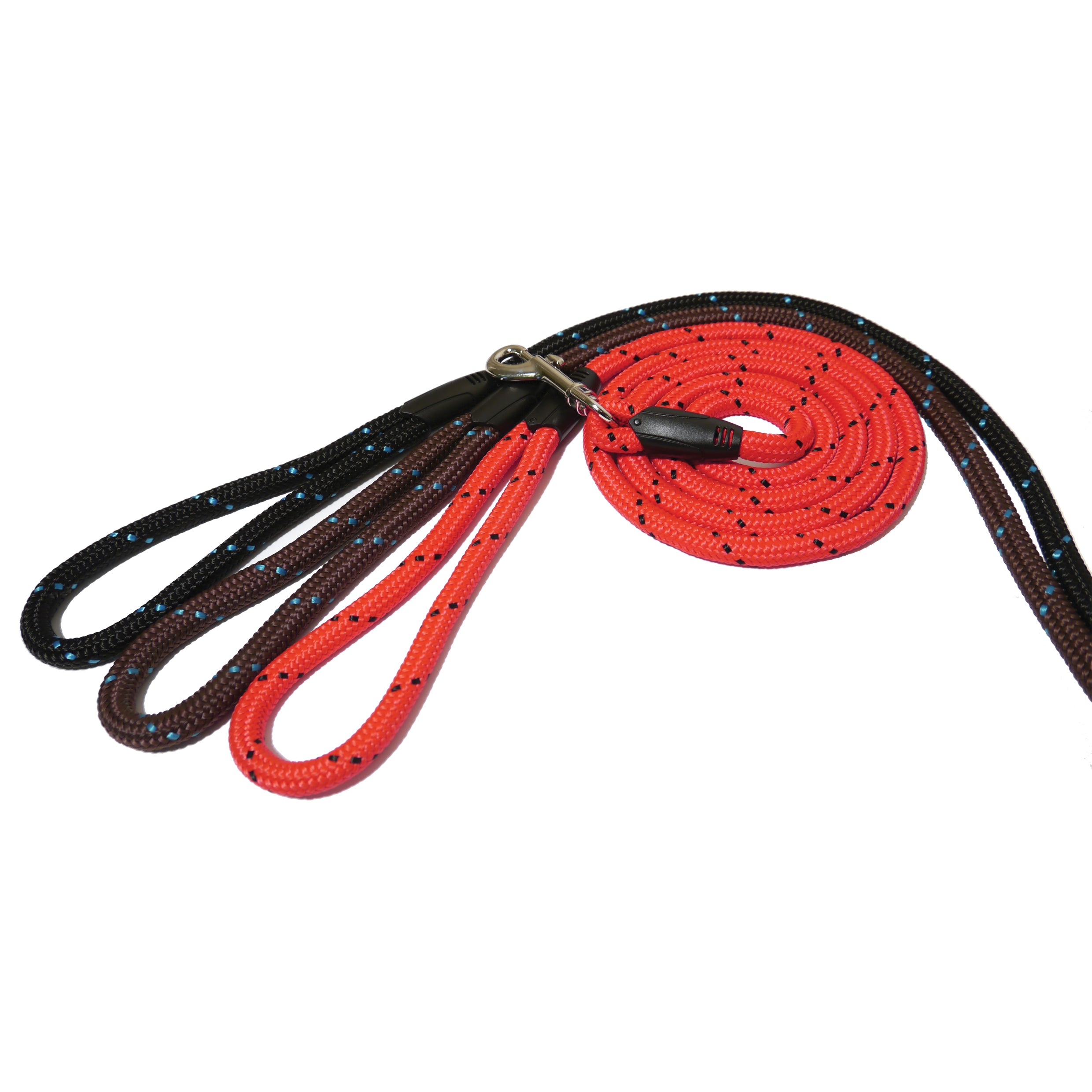 Classic Rope Lead for Dogs in Red or Black
