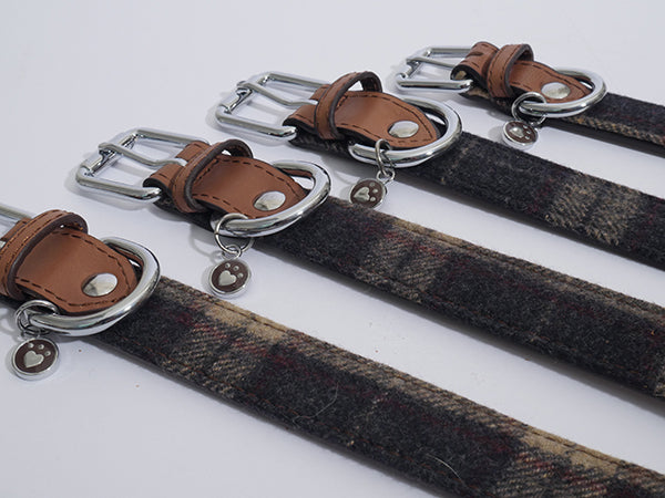 Rosewood luxury leather dog collar 2025