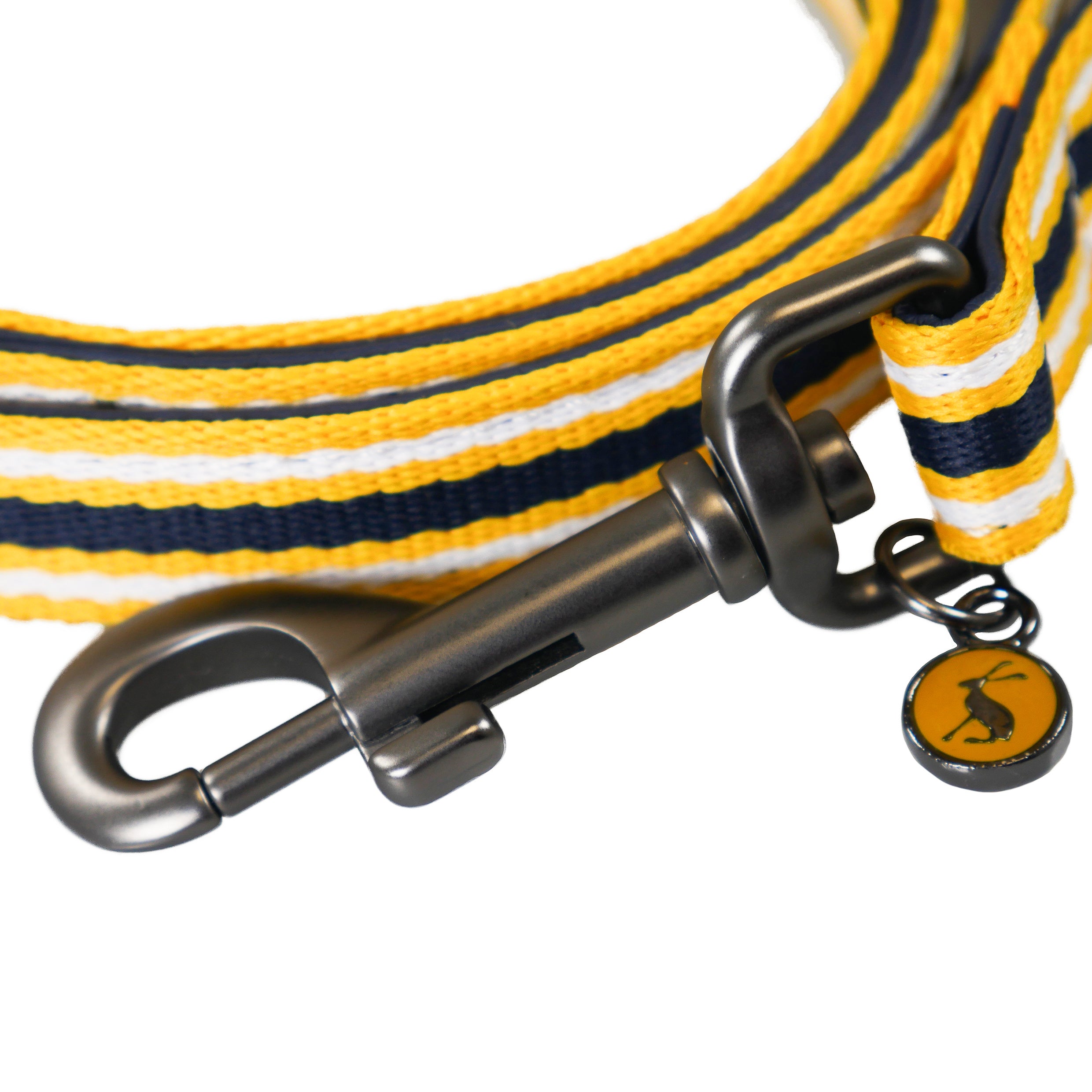 Joules Navy & Yellow Stripe Dog Lead