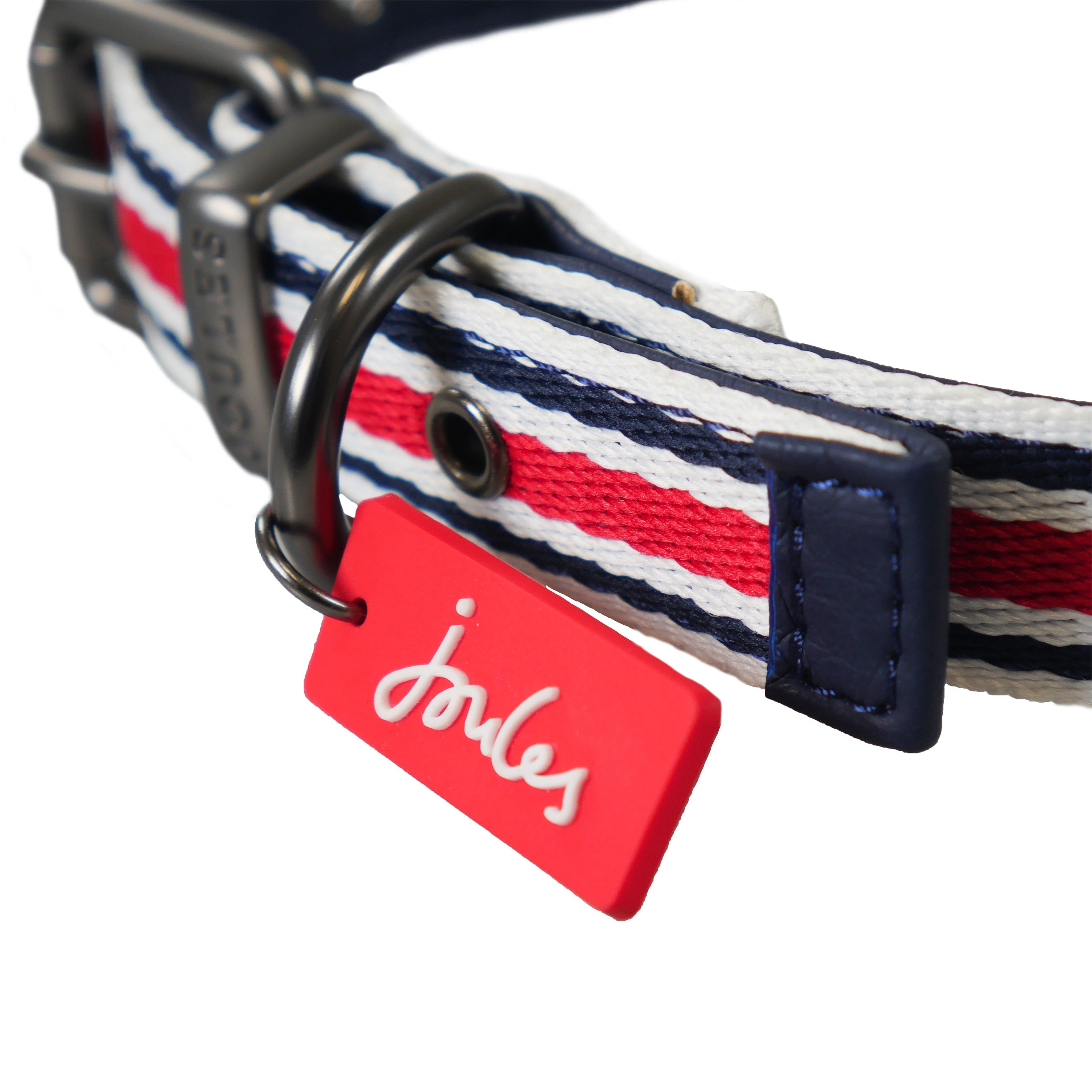 Joules Coastal Stripe Dog Collar