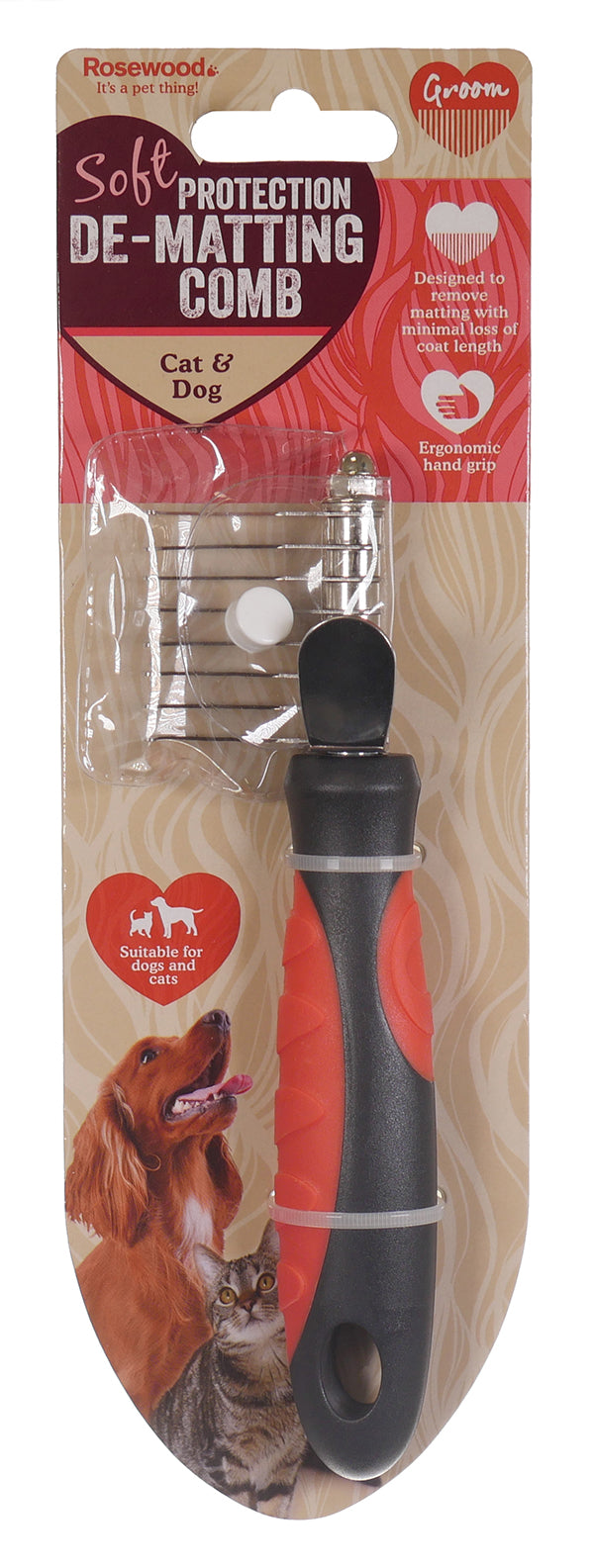 Soft Protection De-Matting Comb