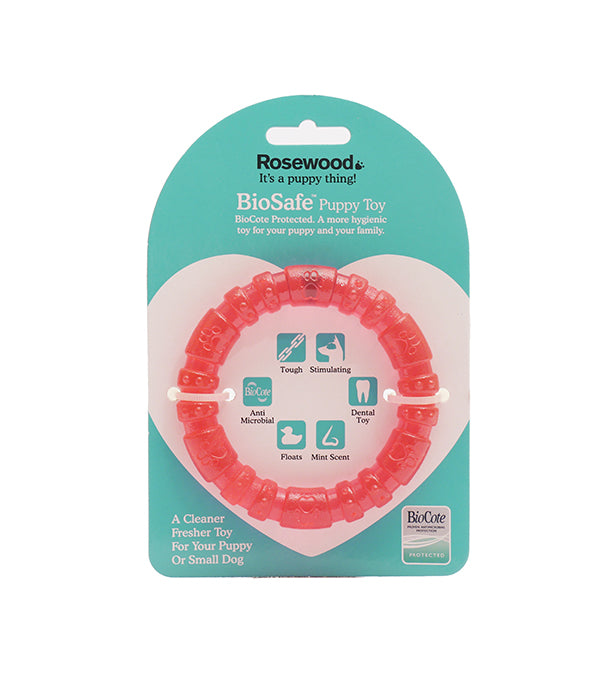 BioSafe Germ Smart Puppy Ring Toy
