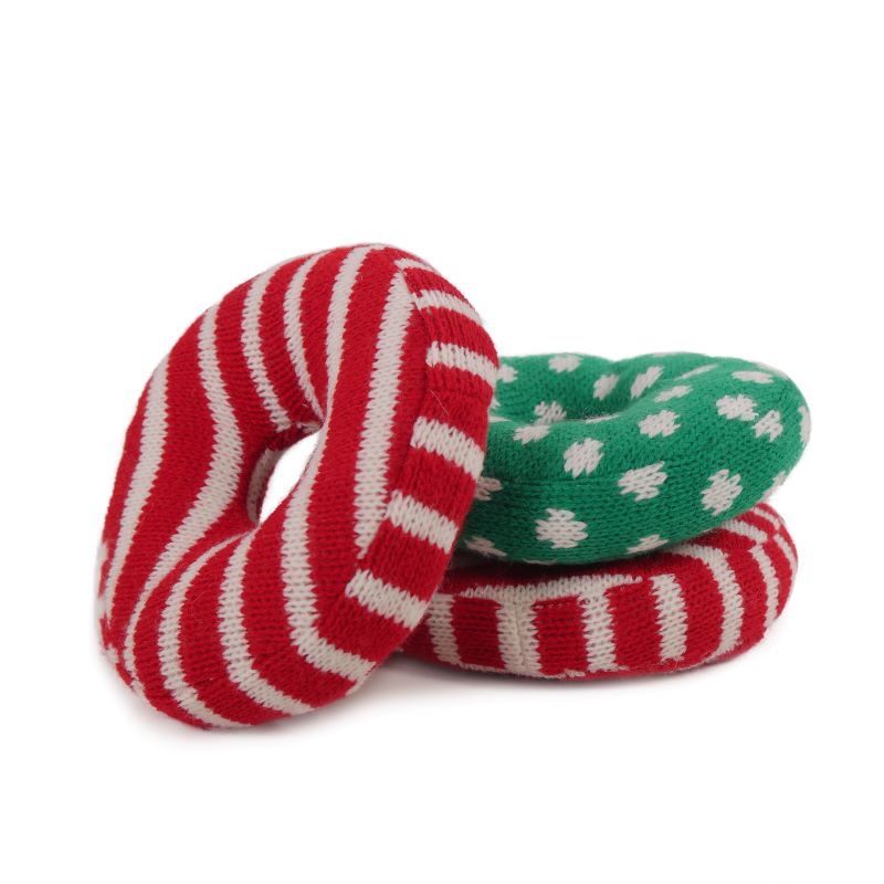 Festive Doggy Toy Doughnuts