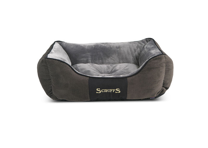 Chester Box Dog Bed in Graphite