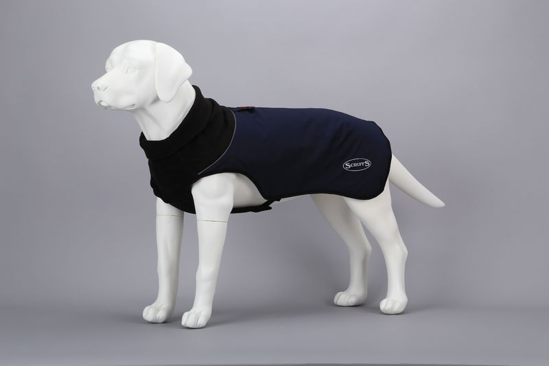 Scruffs Thermal Self Heating Quilted Dog Coat in Navy