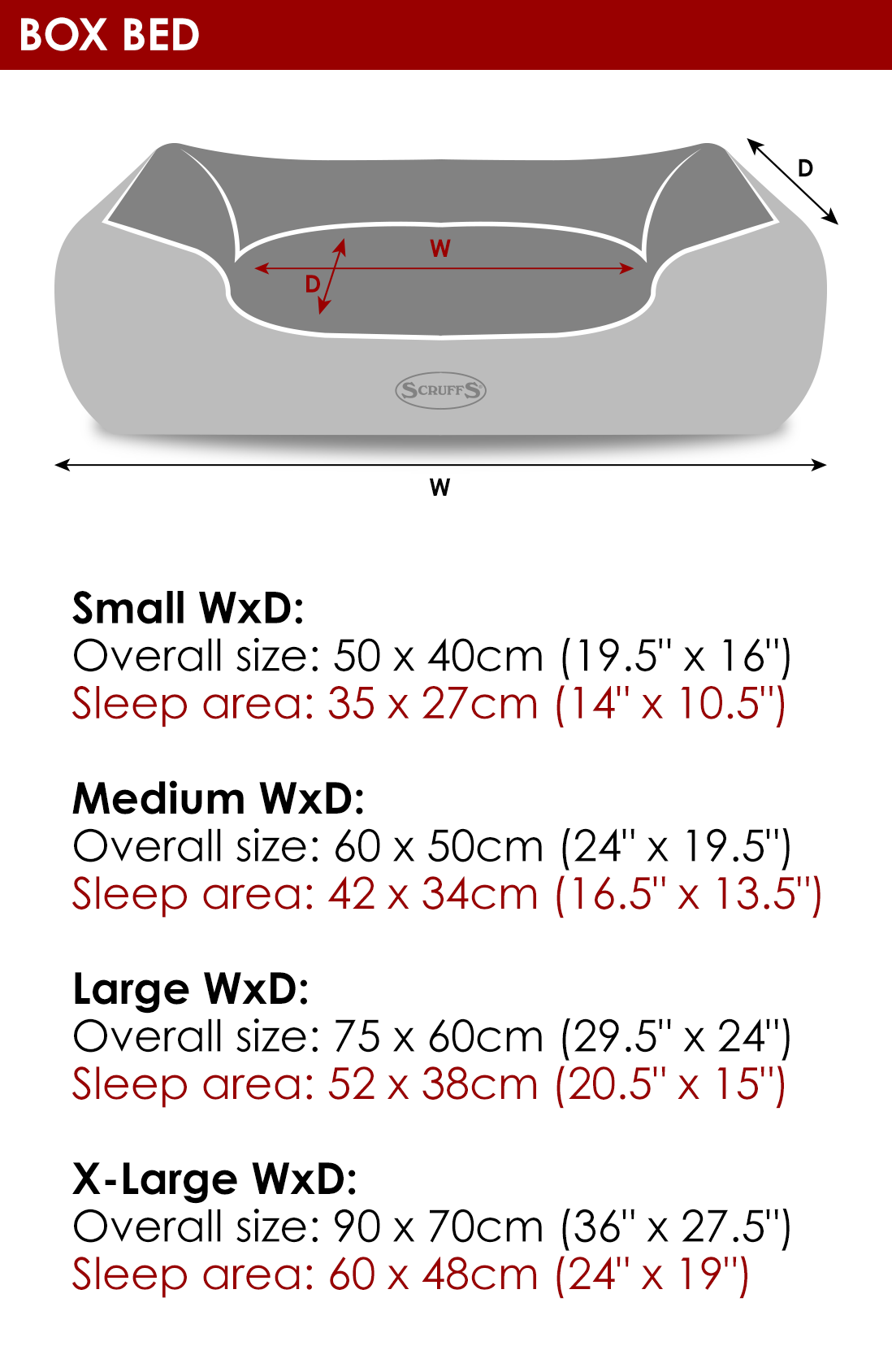 Chester Box Dog Bed in Graphite