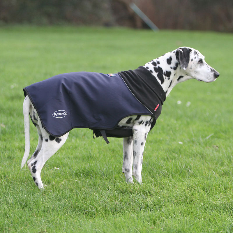 Scruffs Thermal Self Heating Quilted Dog Coat in Navy