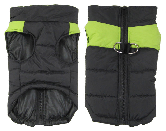Green Winter Body Warmer for dogs