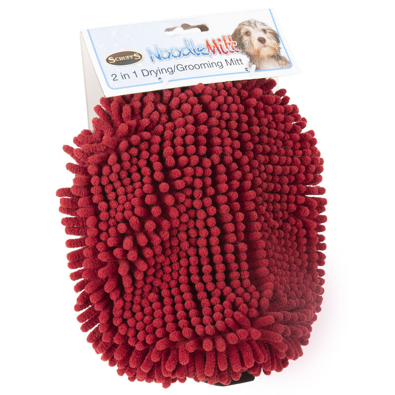 Scruffs Noodle Drying & Groom Mitt for dogs