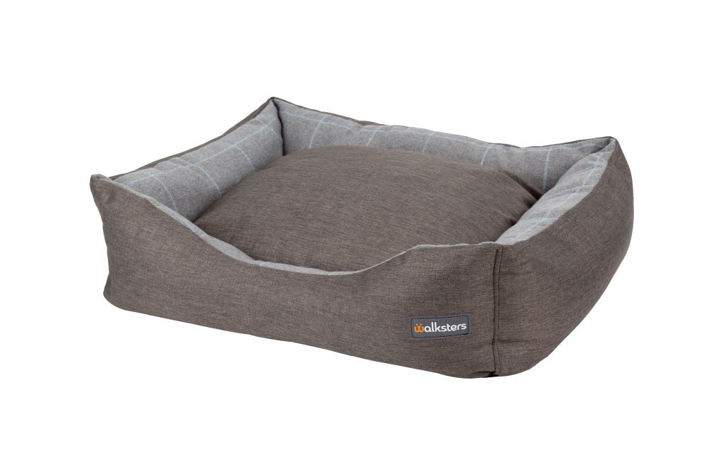 Walksters Buckingham Luxury Dog Bed in Dark Grey