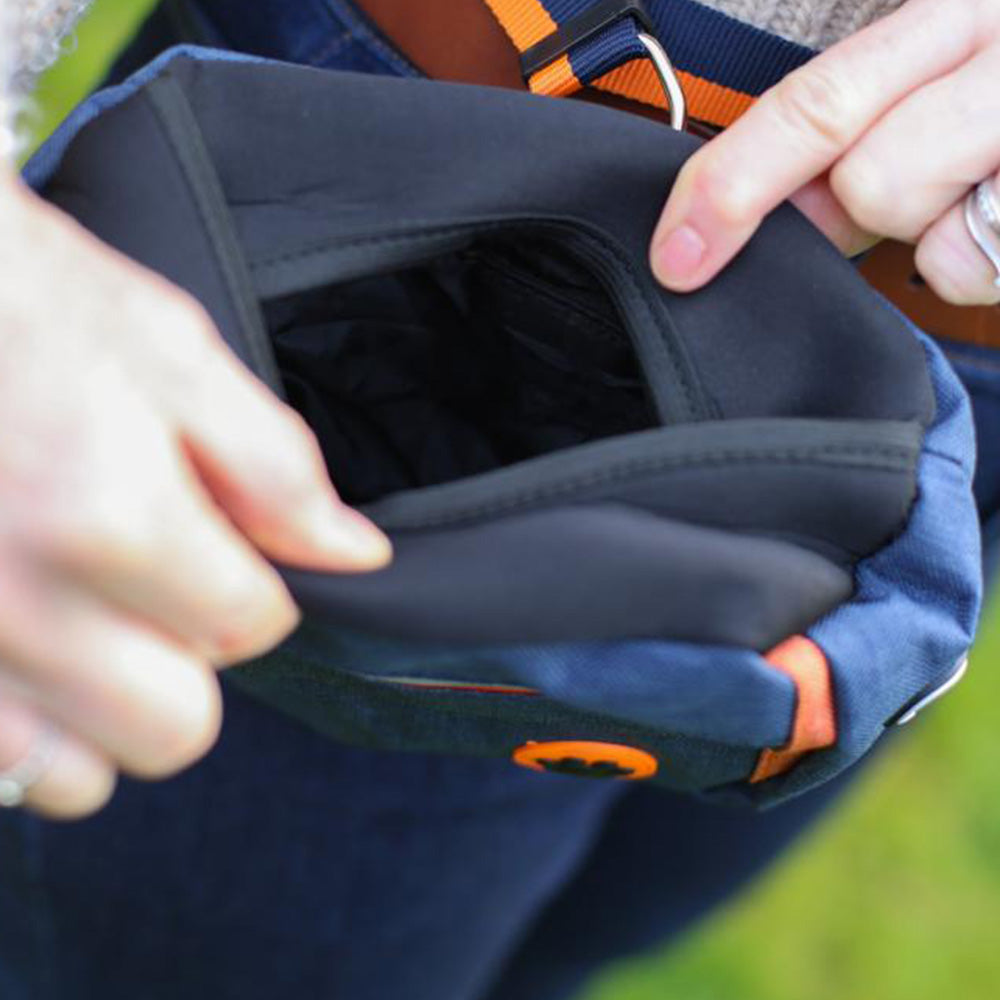 Dog Walking Bag in Navy Blue