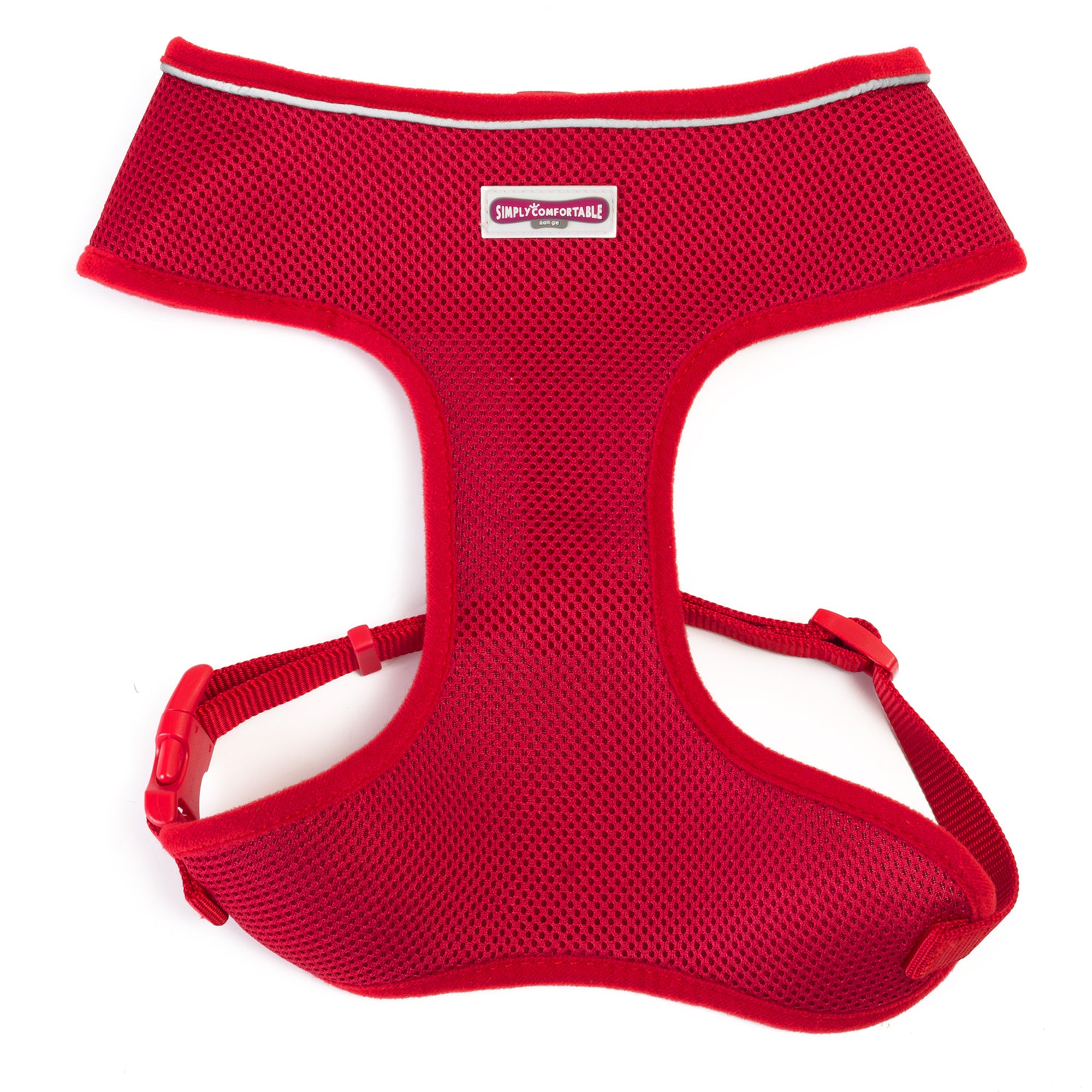Comfort Harness/Car Harness for Dogs in Red
