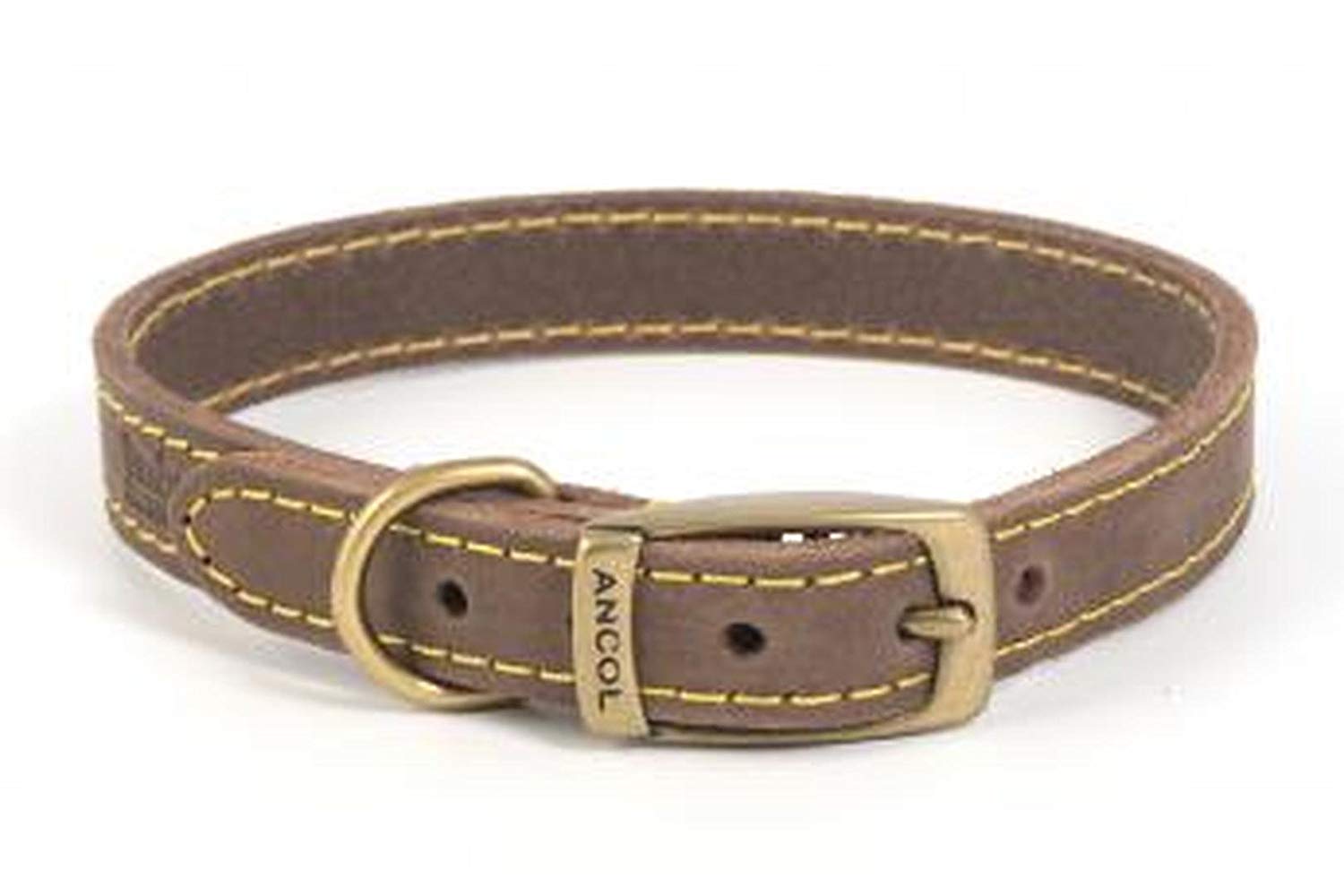 Leather Dog Collar in Brown