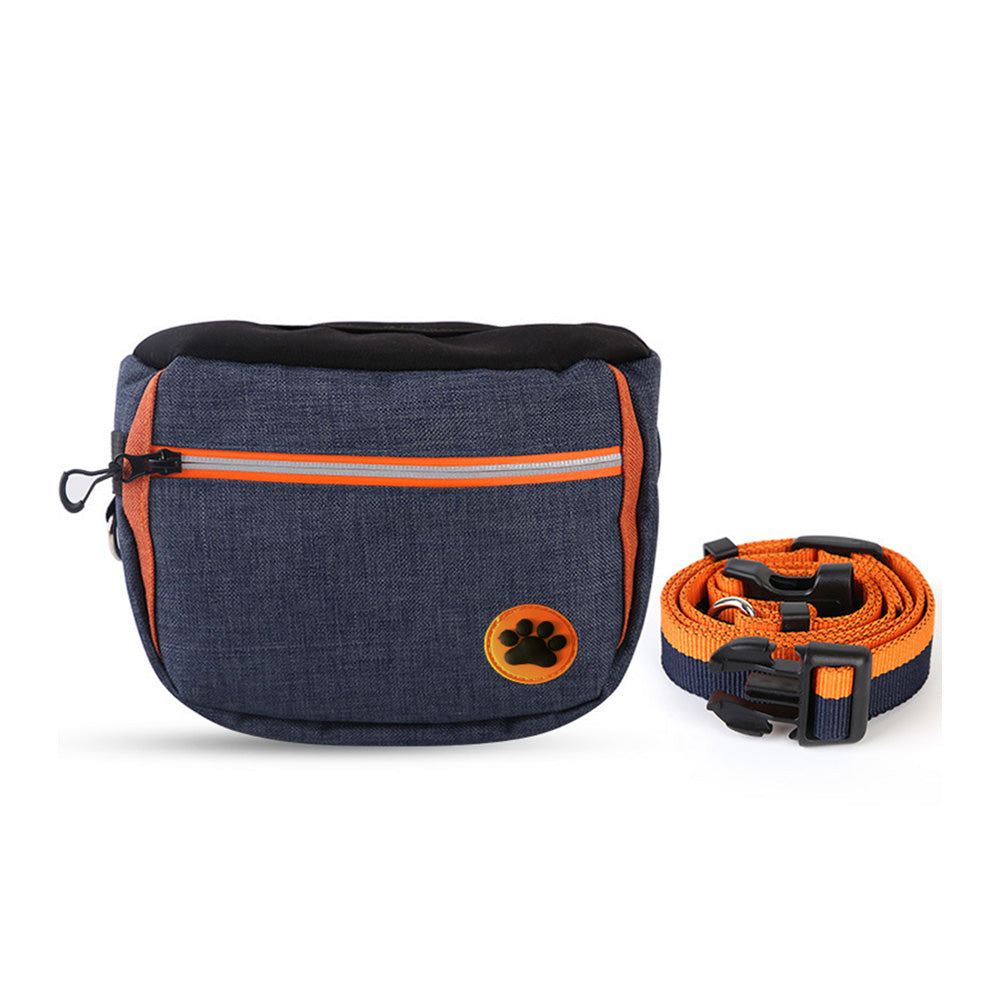 Dog Walking Bag in Navy Blue