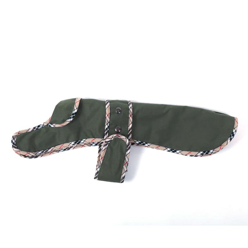 Walksters Dachshund Premium Wax Coat in Khaki