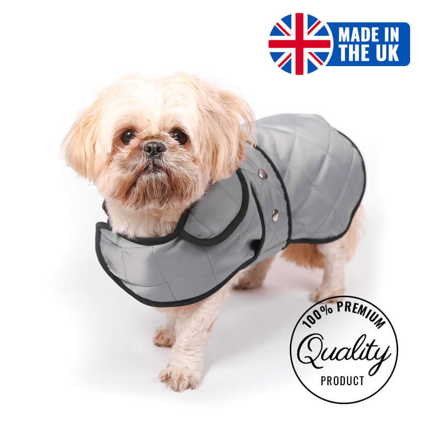 Walksters Premium Quilted Coat in Grey