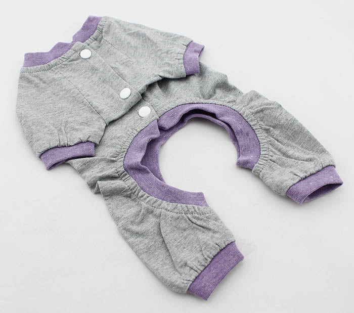 Dog Pyjamas Grey - Small To Medium Breeds