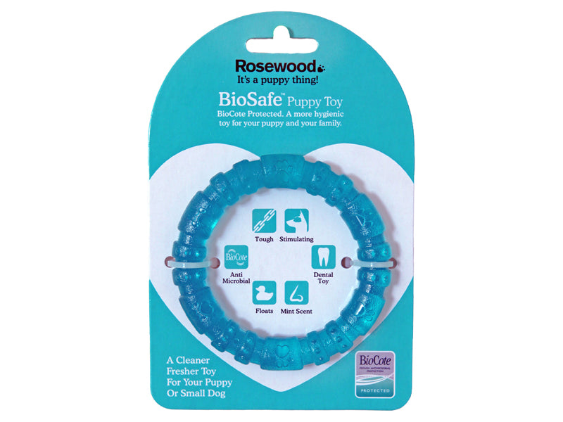 BioSafe Germ Smart Puppy Ring Toy
