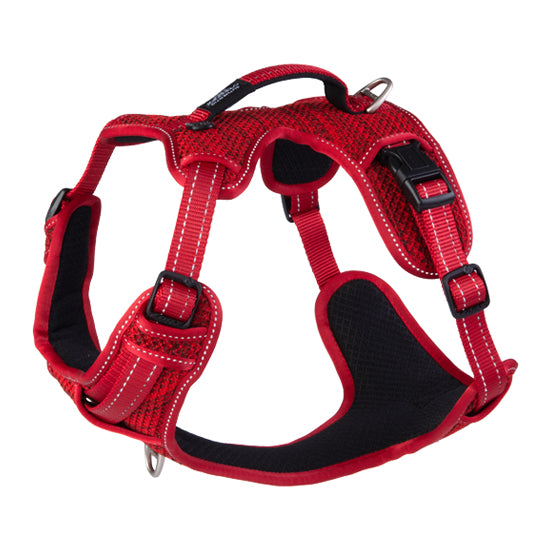Rogz Explore Reflective Harness for Dogs in Red