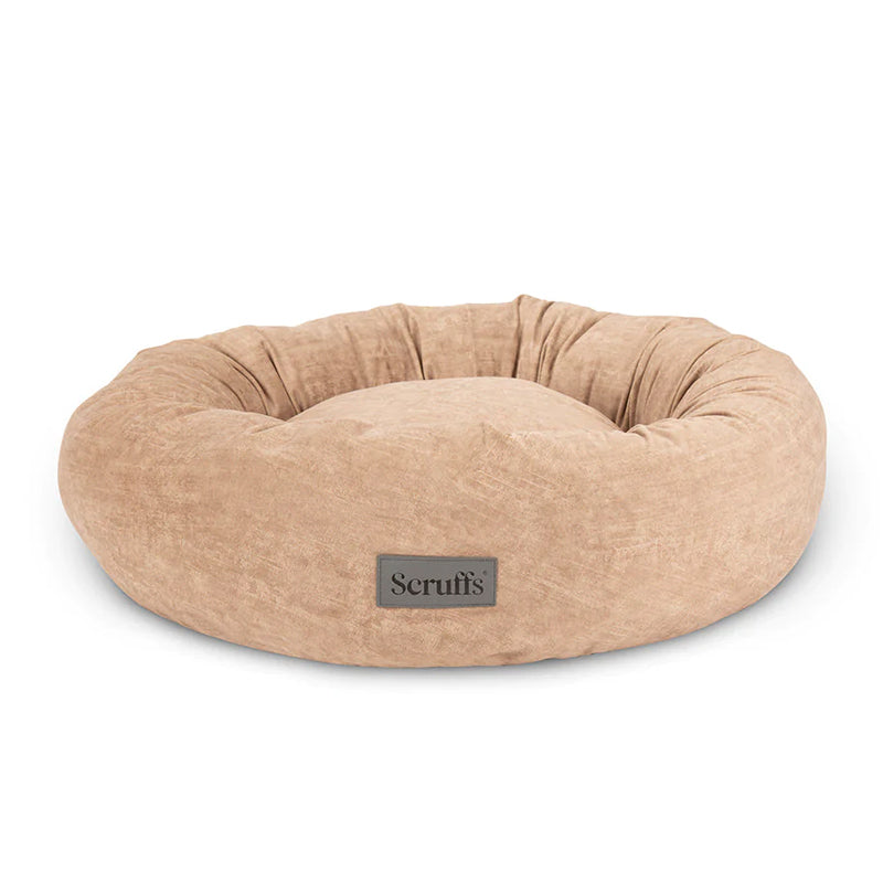 Scruffs Oslo Donut Ring Dog Bed in Desert Sand